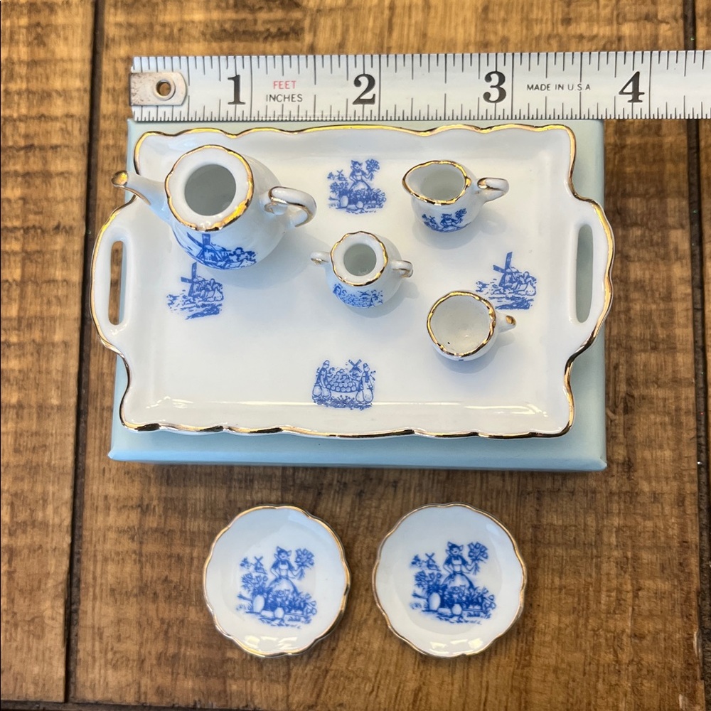 Reutter Porzellan Miniature Tea set Dutch Windmill - Picture 5 of 7